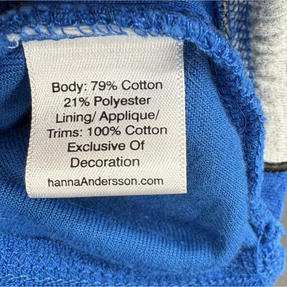 Hanna Andersson Baby Sunsoft Terry Shark Hoodie Size 6-12M Blue Swim Cover up - Picture 6 of 9